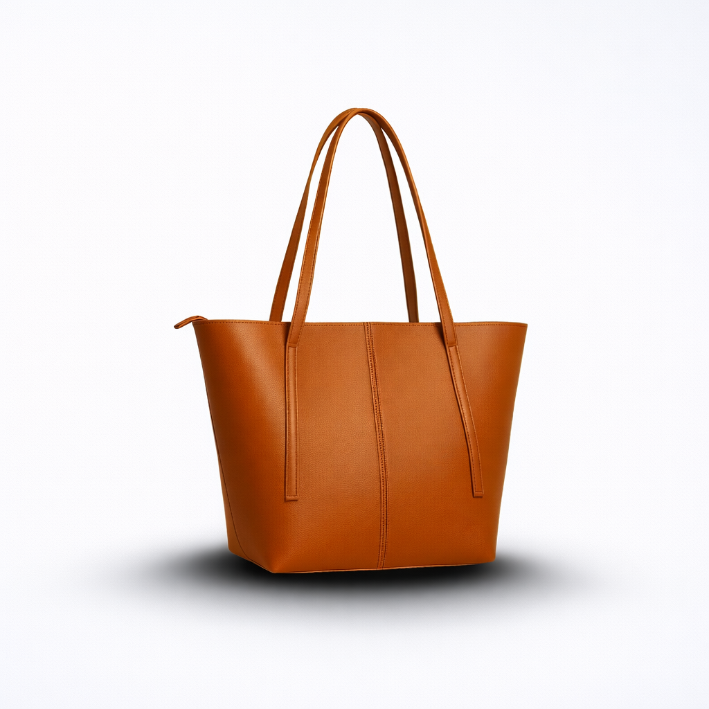 Girl's Rexine Plain Tote Bag