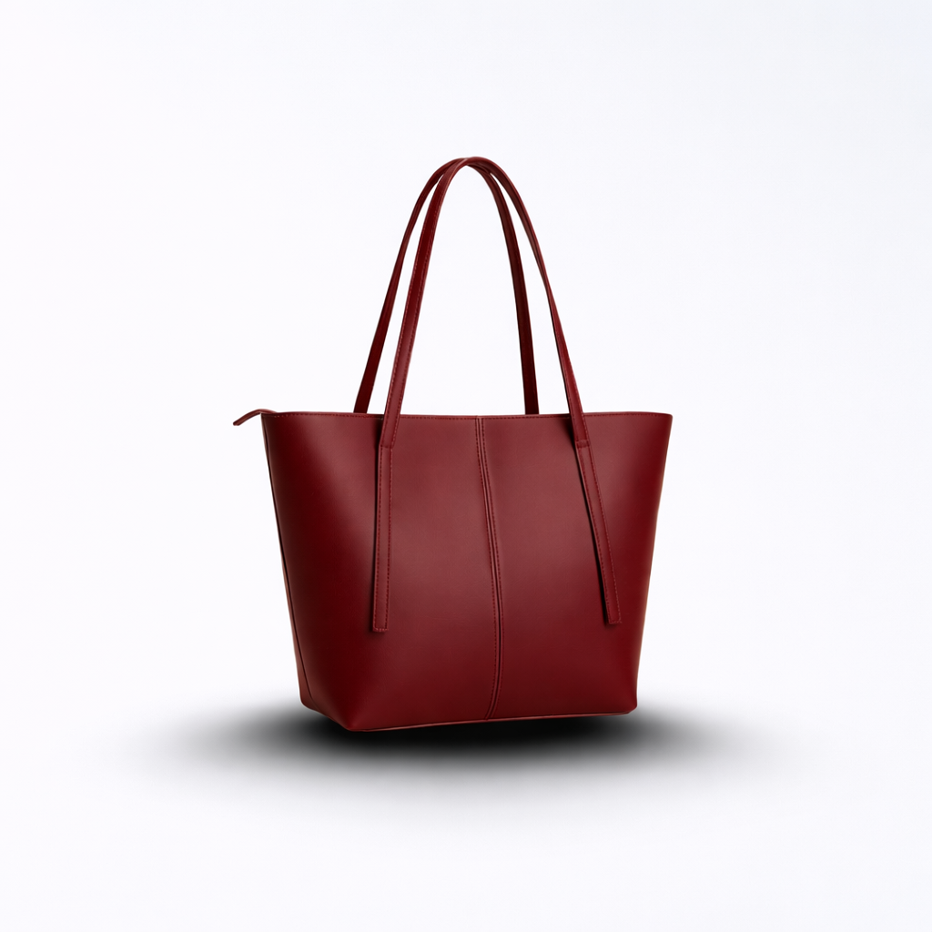 Girl's Rexine Plain Tote Bag