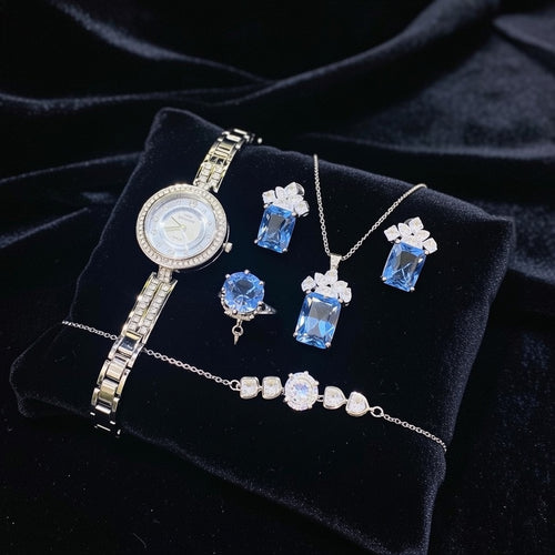 Ladies Watch Jewellery Elegant Design Durable Quality Stylish Look Reliable Performance Perfect Choice For Daily Wear (With Box)