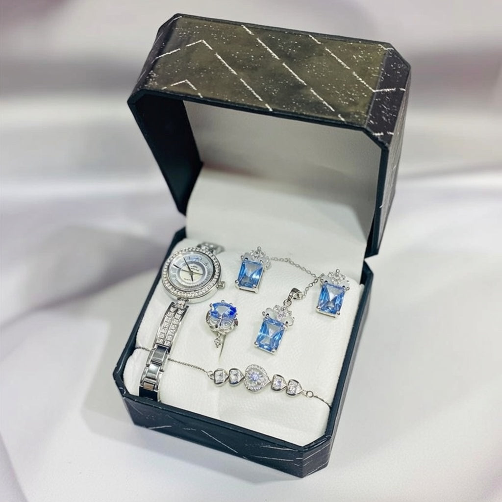 Ladies Watch Jewellery Elegant Design Durable Quality Stylish Look Reliable Performance Perfect Choice For Daily Wear (With Box)